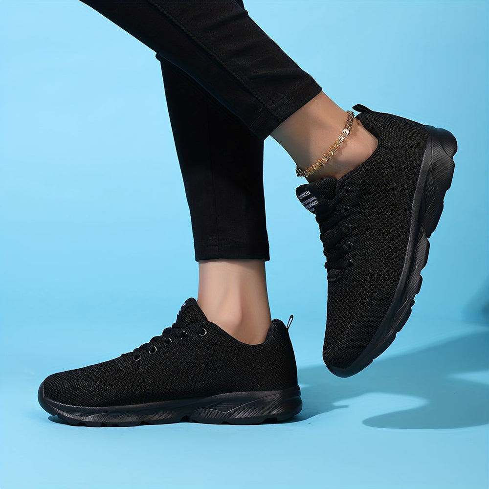 Baskets légères en mesh avec lacets pour femmes