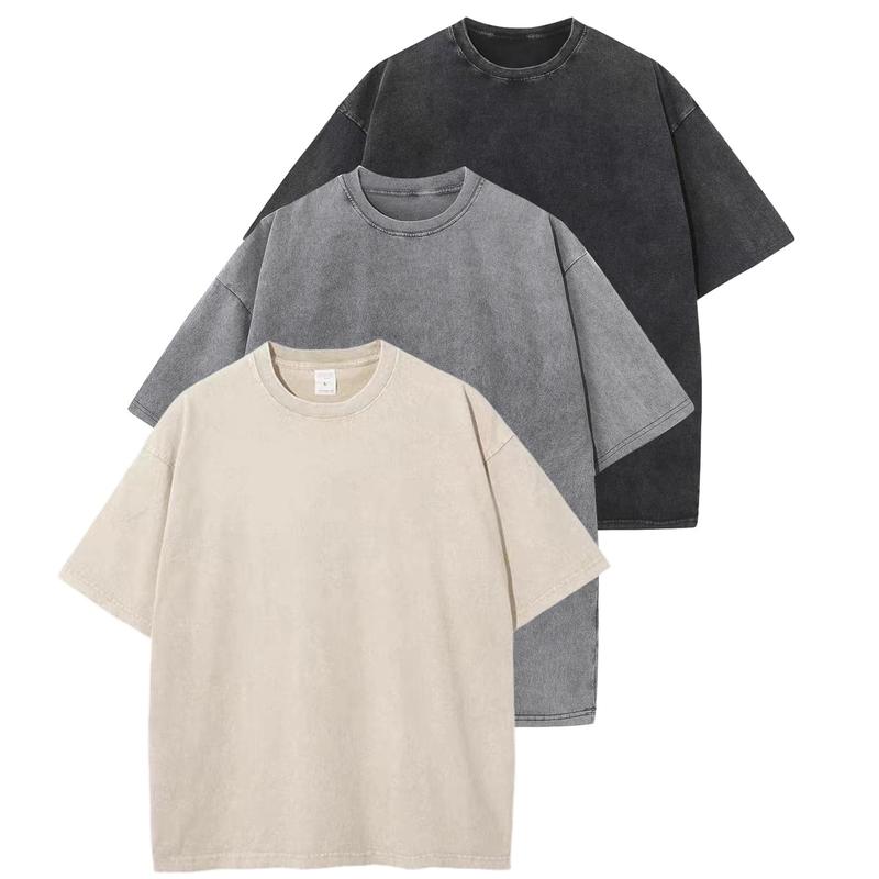 Trendy Women's 3-Pack Oversized T-Shirt Set with Loose Fit