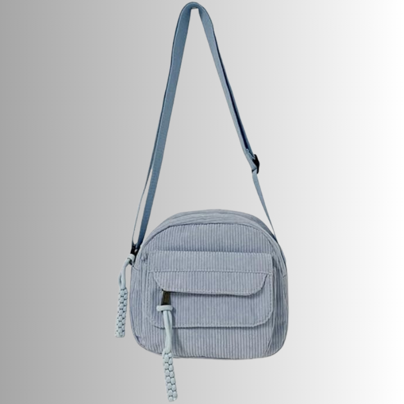 Geanna | Compact Ribbed Fabric Shoulder Bag