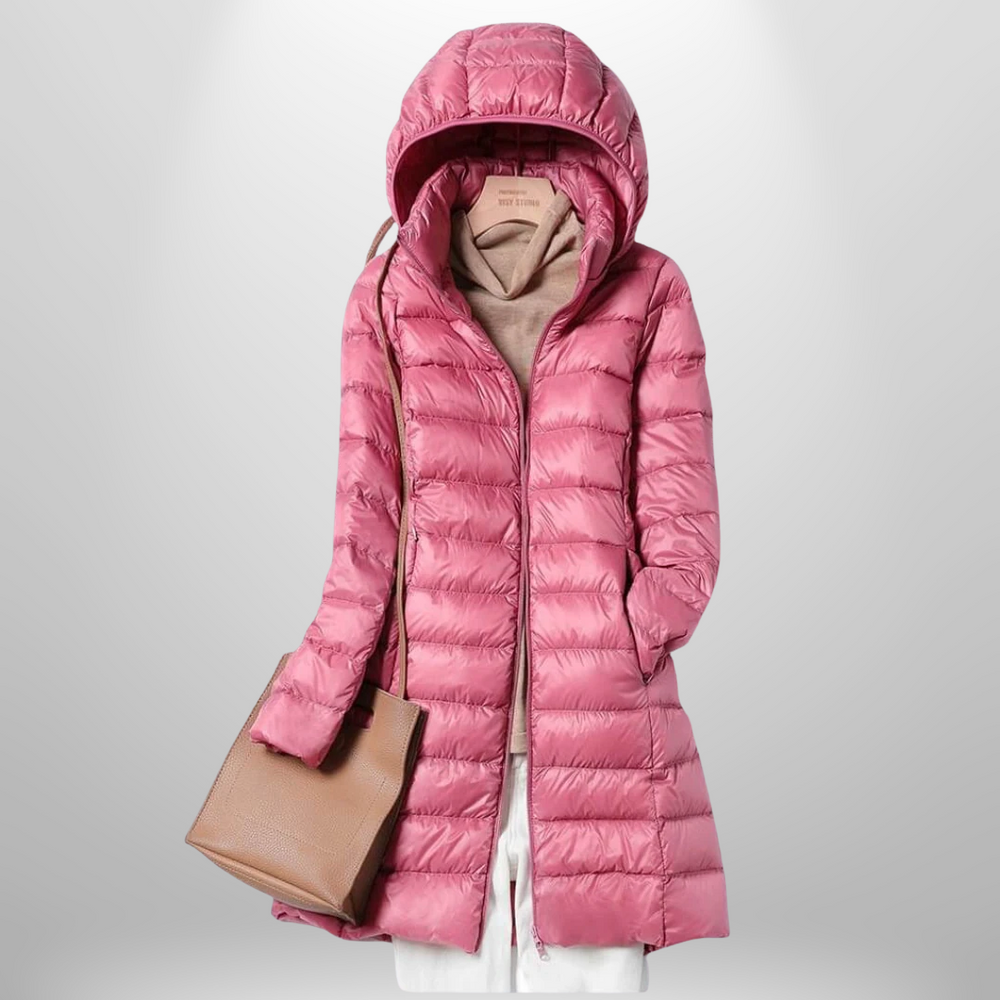Veste matelassée légère pour femmes avec capuche