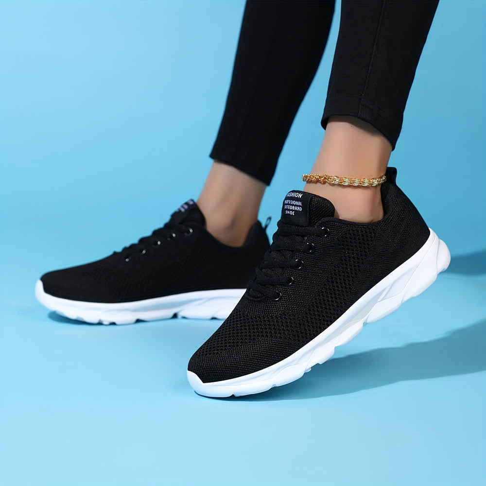 Baskets légères en mesh avec lacets pour femmes