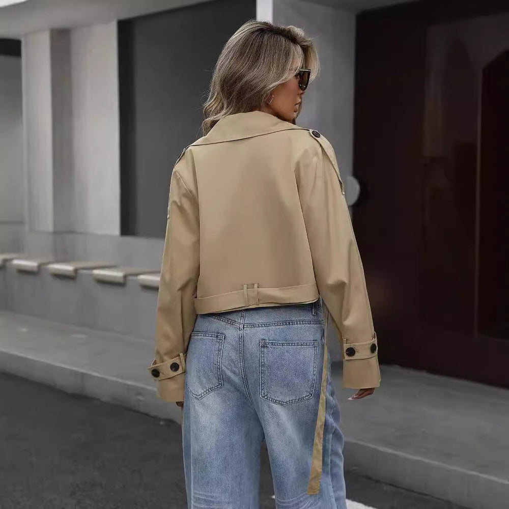 Harper | Trench-Coat Court Élégant pour Femmes