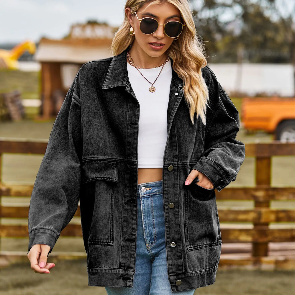 Darleen | Veste en jean oversize au style urbain