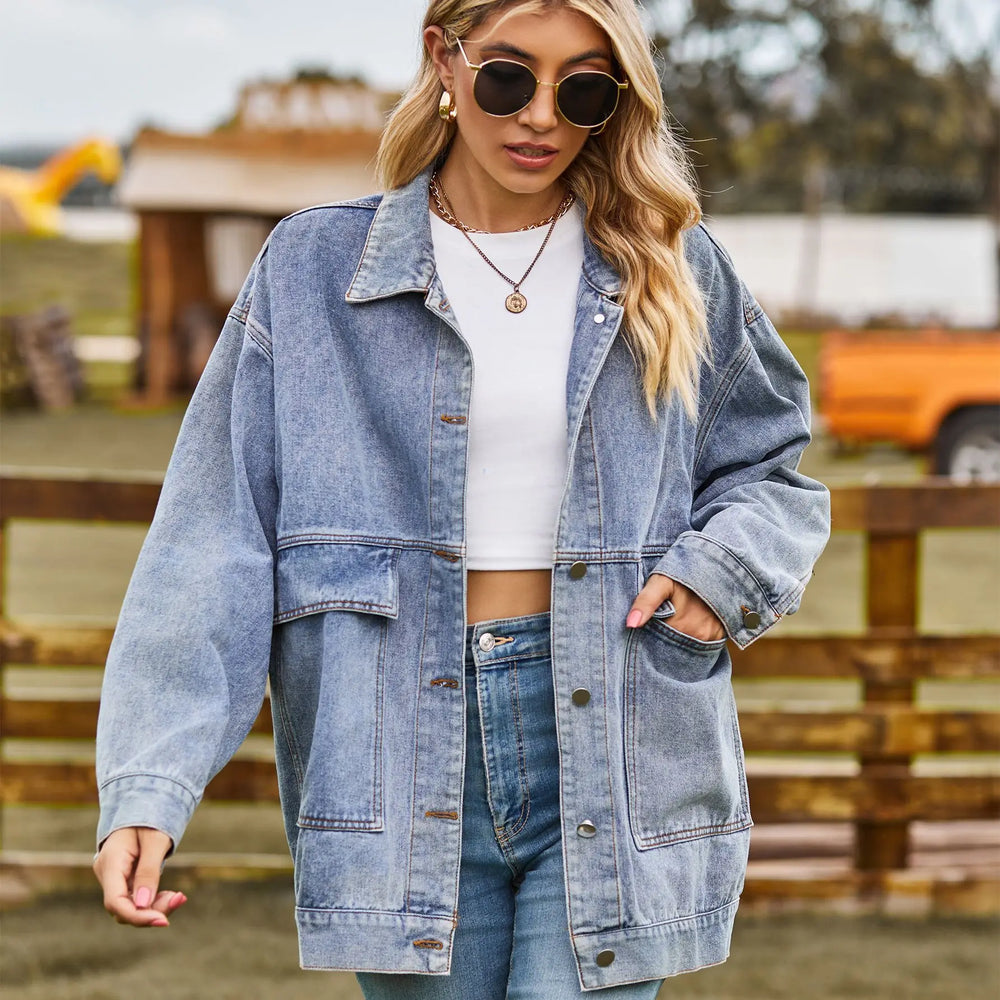 Darleen | Veste en jean oversize au style urbain