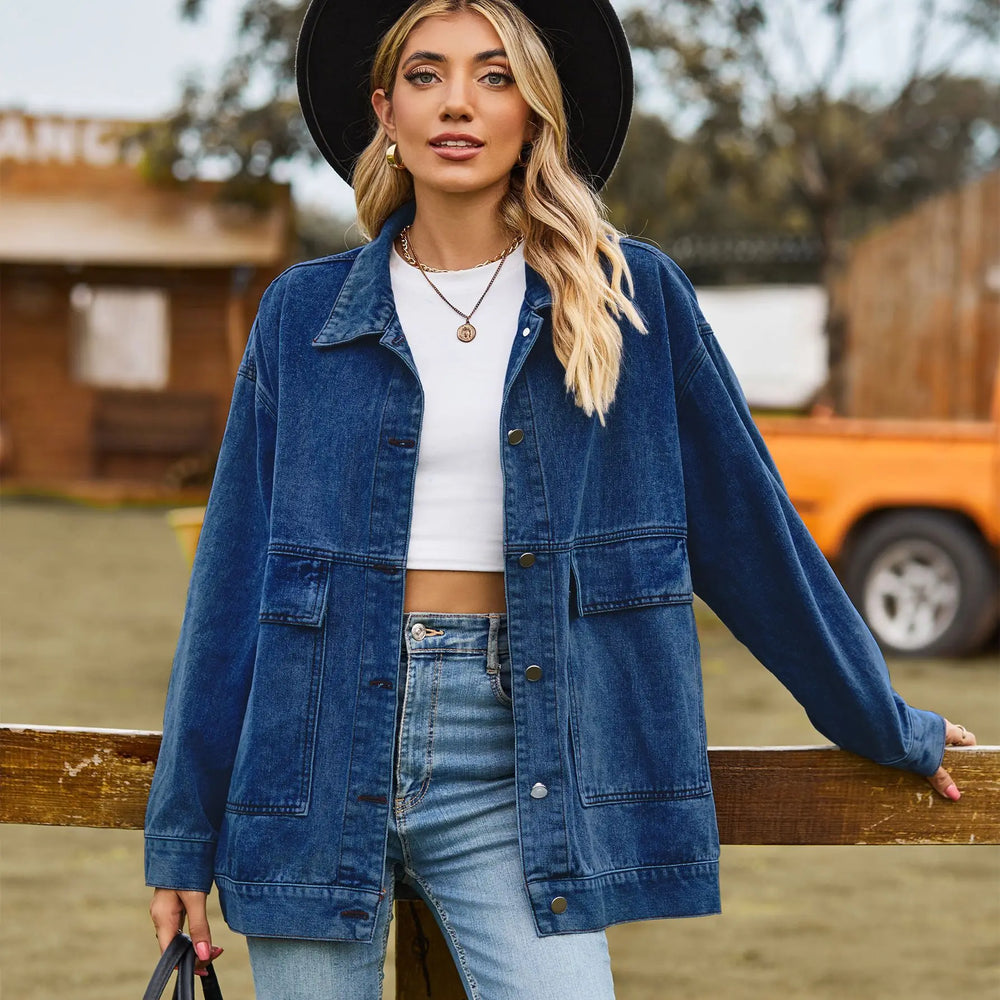 Darleen | Veste en jean oversize au style urbain