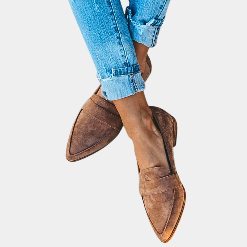 Lorena | Suede Dames Loafers