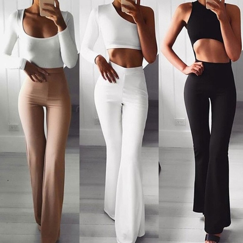 Viviann | Elegant High Waist Flared Pants Set