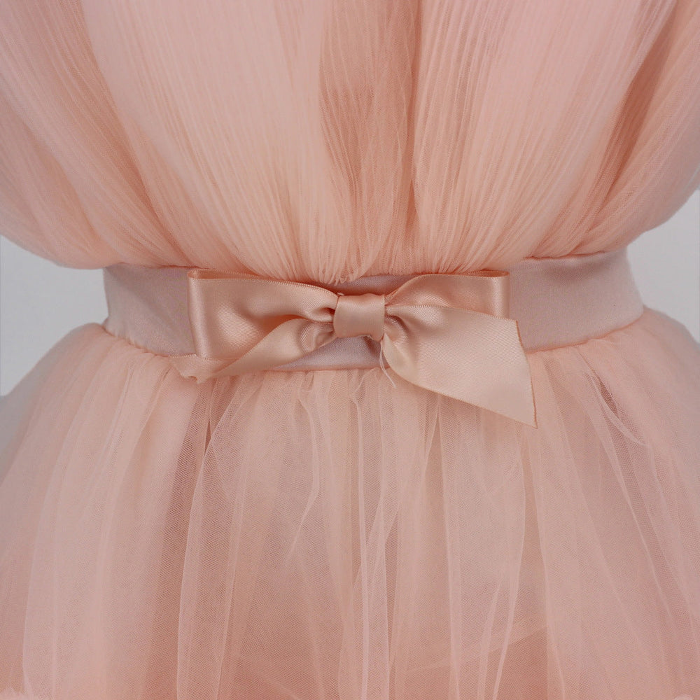 Robe Cocktail Mini Festive avec Encolure Bustier pour Femme