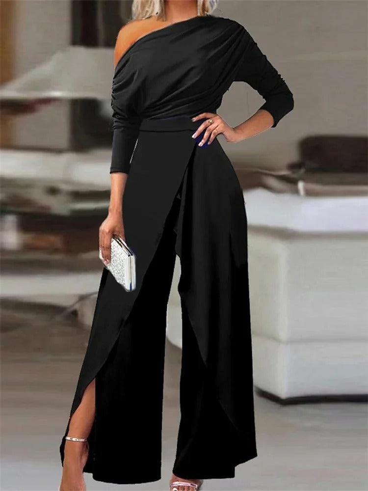 Venetia | Elegancki kombinezon z odkrytymi ramionami