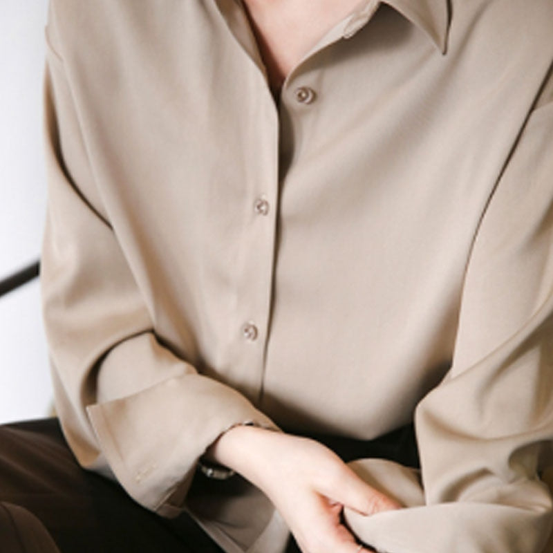 Blouse Luxe Femme avec Manches Longues
