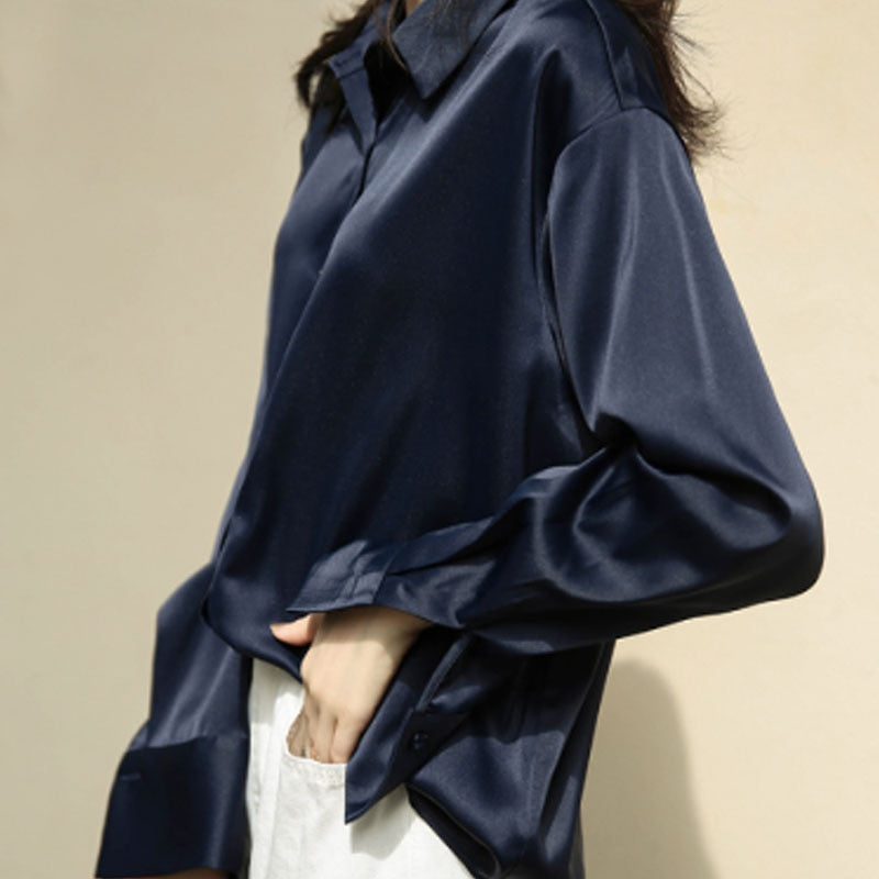 Blouse Luxe Femme avec Manches Longues