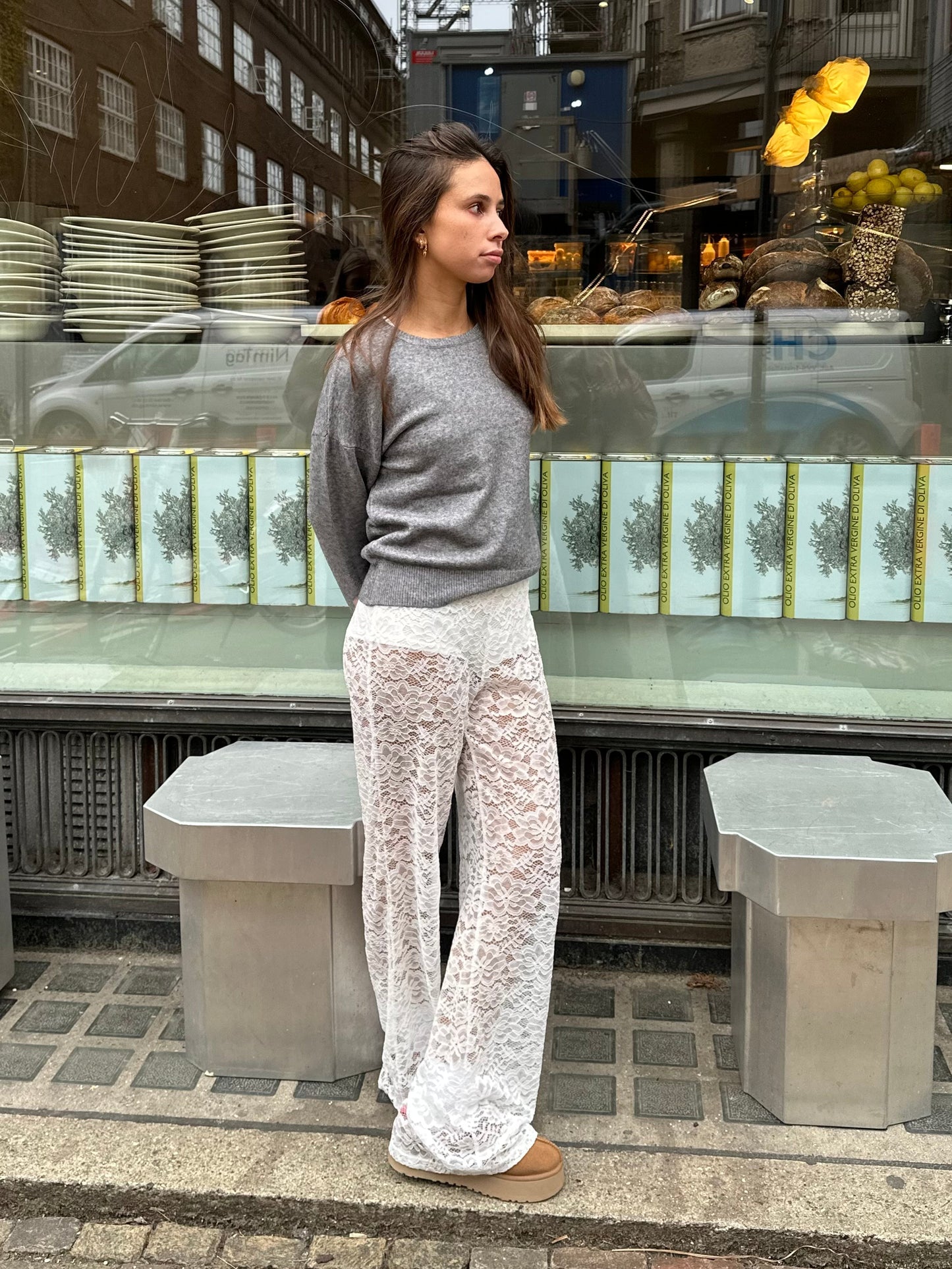 Joy | Luxe pantalon van kant