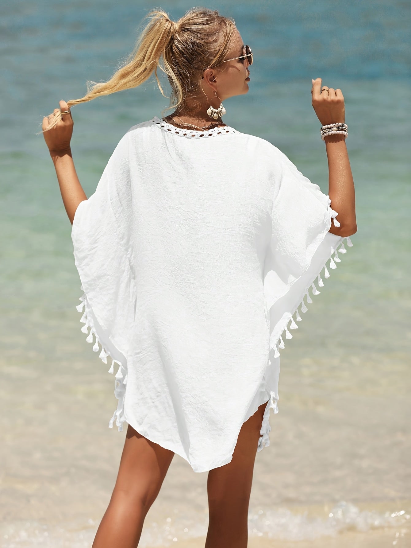 Ceola | Strandtuniek met Gehaakte Details