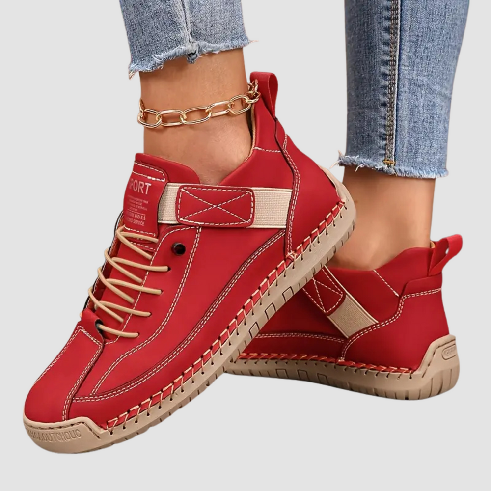Ergonomische Dames Sneaker met Ademend Design en Comfortzool