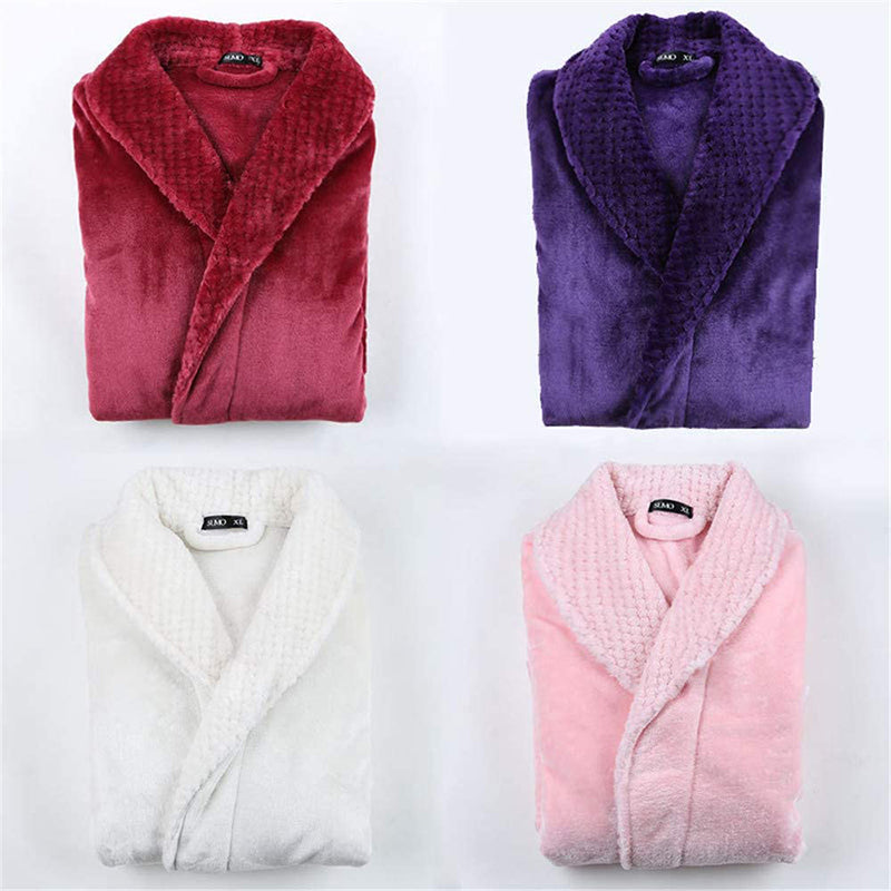Peignoir Teddy Unisexe Confortable avec Ceinture et Poches