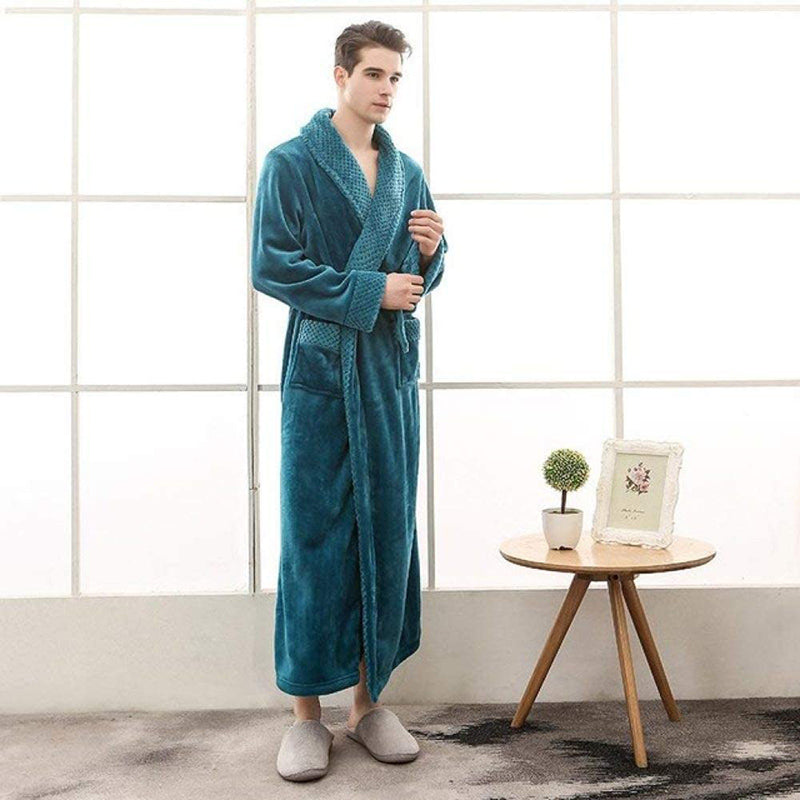 Peignoir Teddy Unisexe Confortable avec Ceinture et Poches