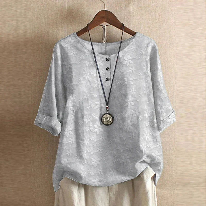 Anya | Floral Print Oversized Blouse for Women