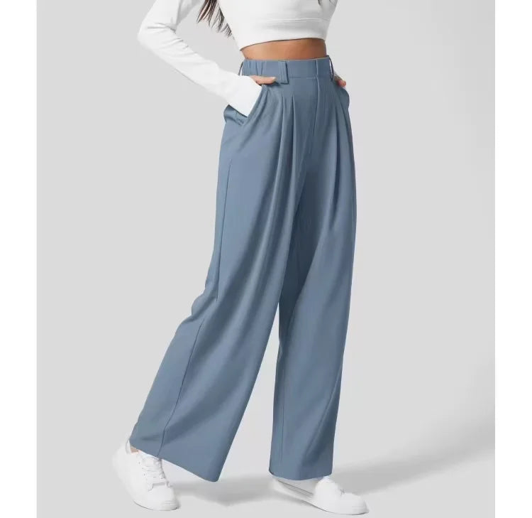 Noelle | Pantalon large plissé élégant pour femme