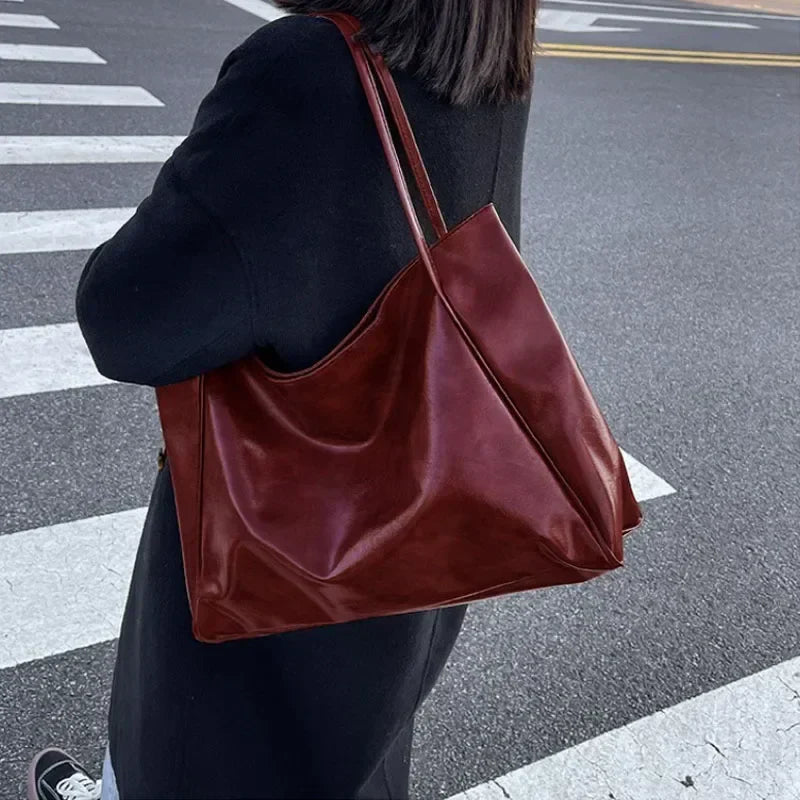 Leora | Sac shopper spacieux de luxe à bandoulière