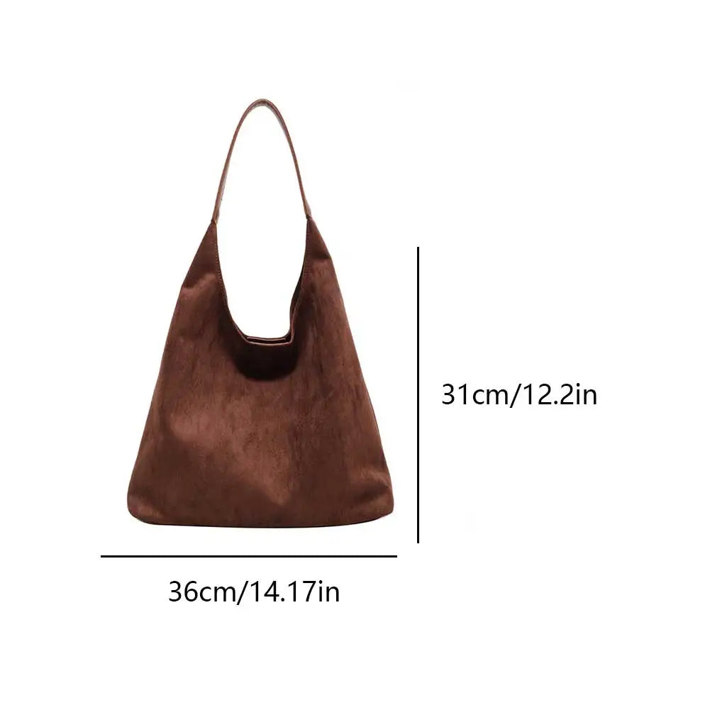 Luxe Suede Tote Bag