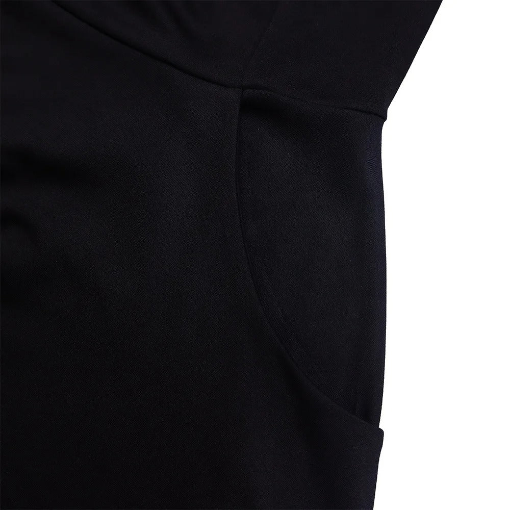 Kelli | Elegante Midi Jurk met Strikdetail en 3/4 Mouwen