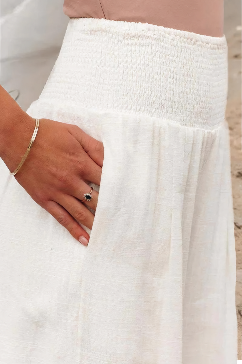 Pantalon Palazzo Femme Aérien À Jambes Larges Et Taille Haute