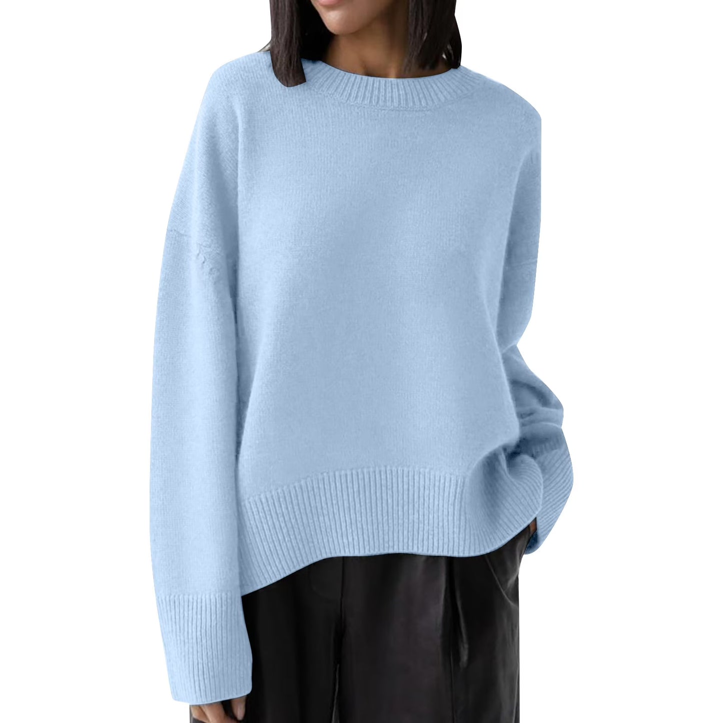 Bona | Casual Knit Sweater met Losse Fit