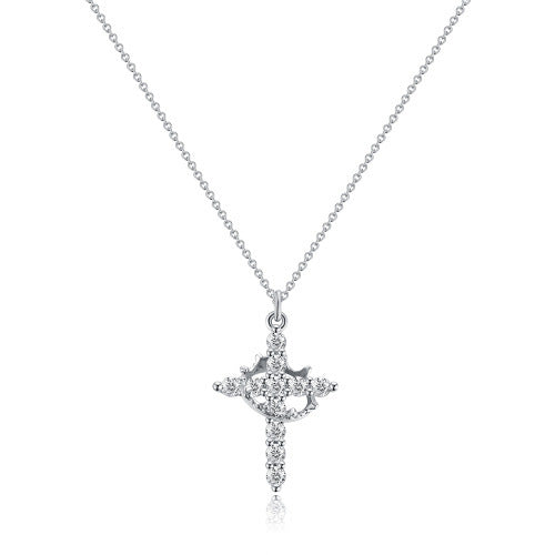 Ava | Collier doré de luxe avec croix en zirconium ✨