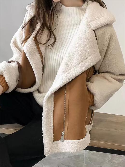 Trendy Warme Zachte Teddy Dames Jas