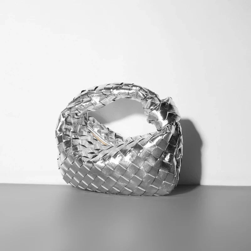 Luxe Vrouwen Schouder Tas Met Gevlochten Detail