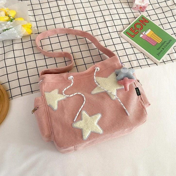 Trendy Stijlvolle Dames Schoudertas met Sterren Print