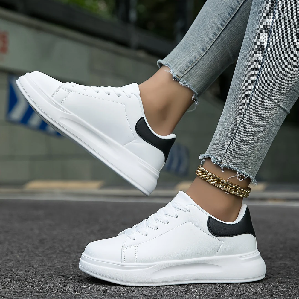 Dames Comfortabele Sneakers met Veters En Dempende Zool