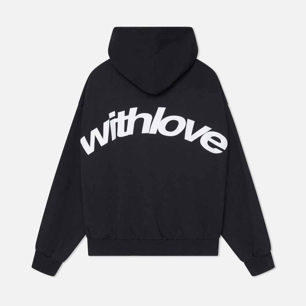 Sweat à capuche oversize design "Withlove"