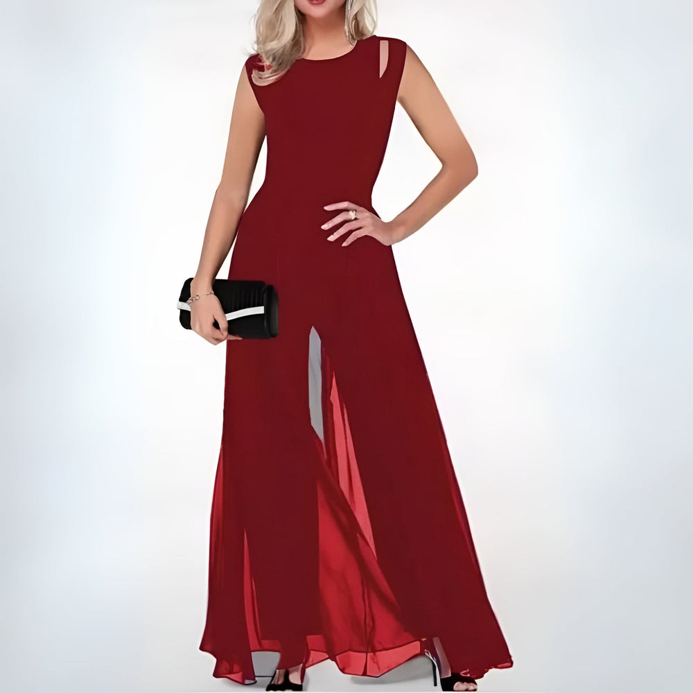 Helene | Elegancki kombinezon z przewiewnym rozcięciem