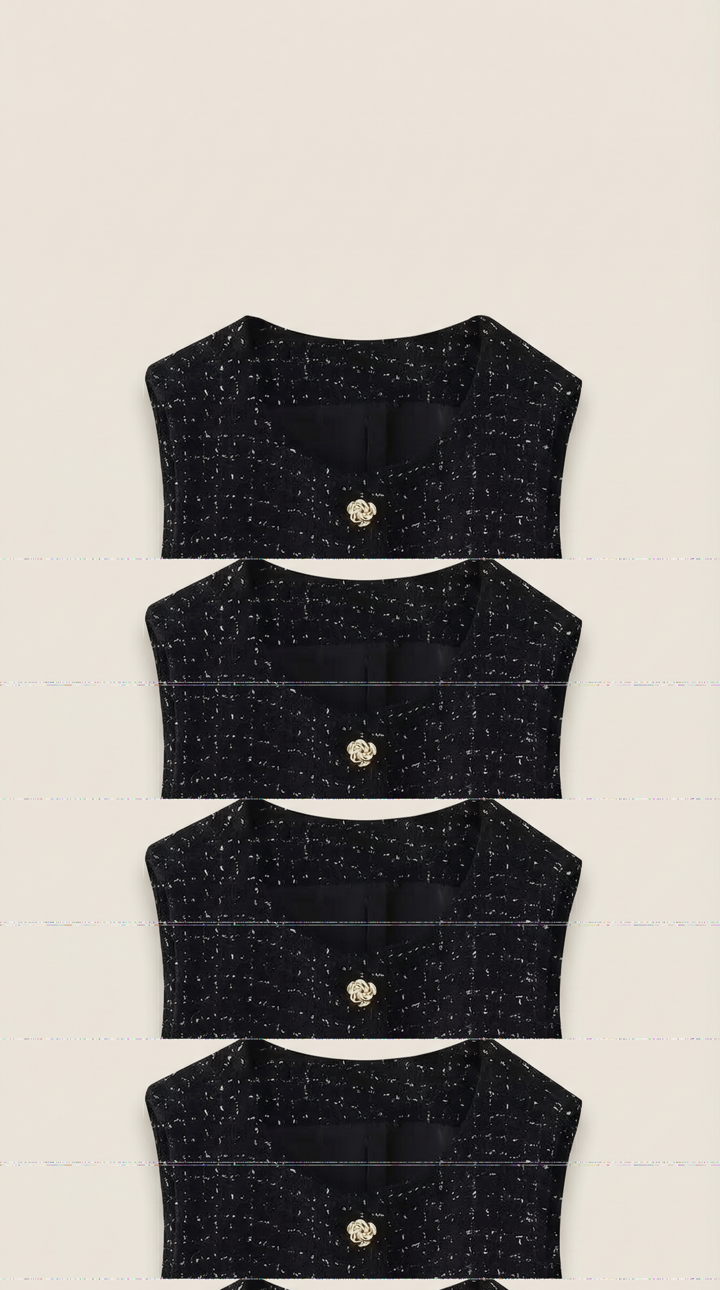 Chic Black Women's Co-Ord Set with Cropped Top and Mini Skirt