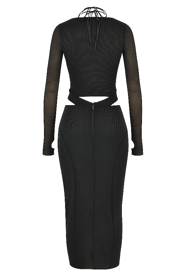 Herta | Bodycon Cut-Out Jurk met Lange Mouwen