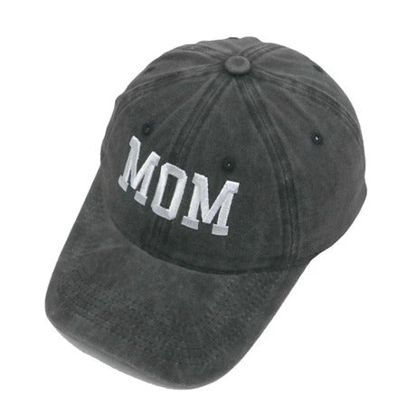 Casquette Baseball Décontractée Mom/Dad avec Texte Brodé