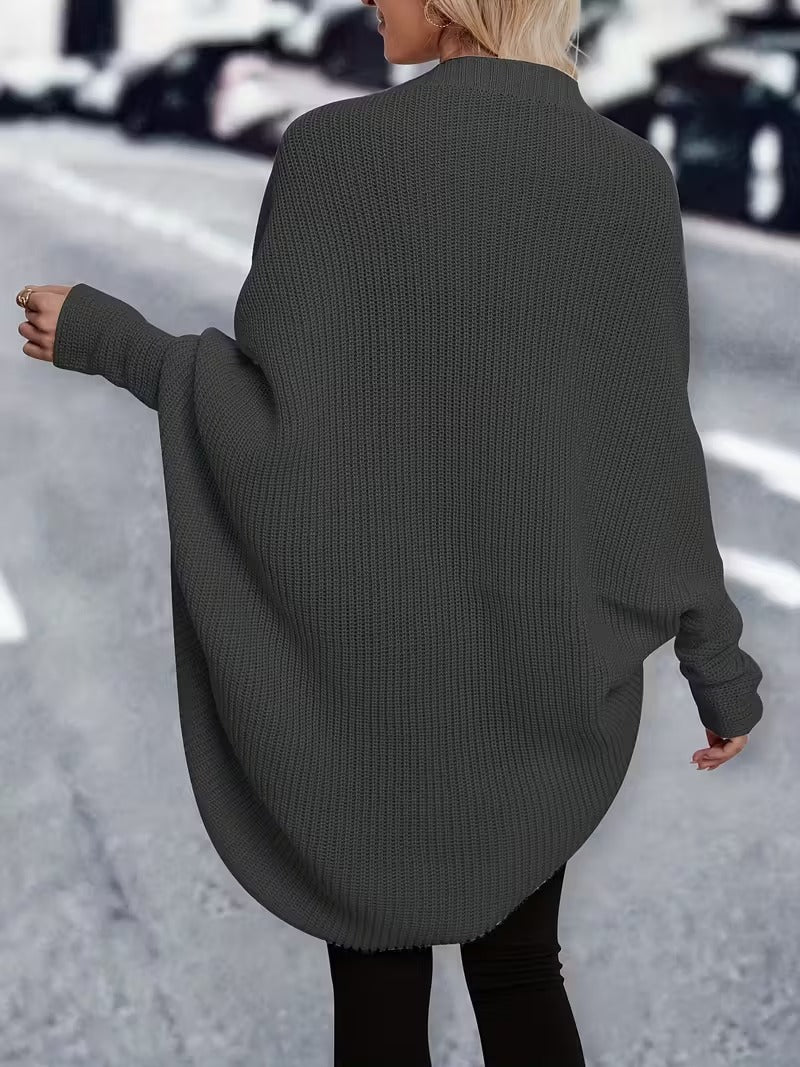 Comfortabel Lang Warm Gebreid Dames Vest