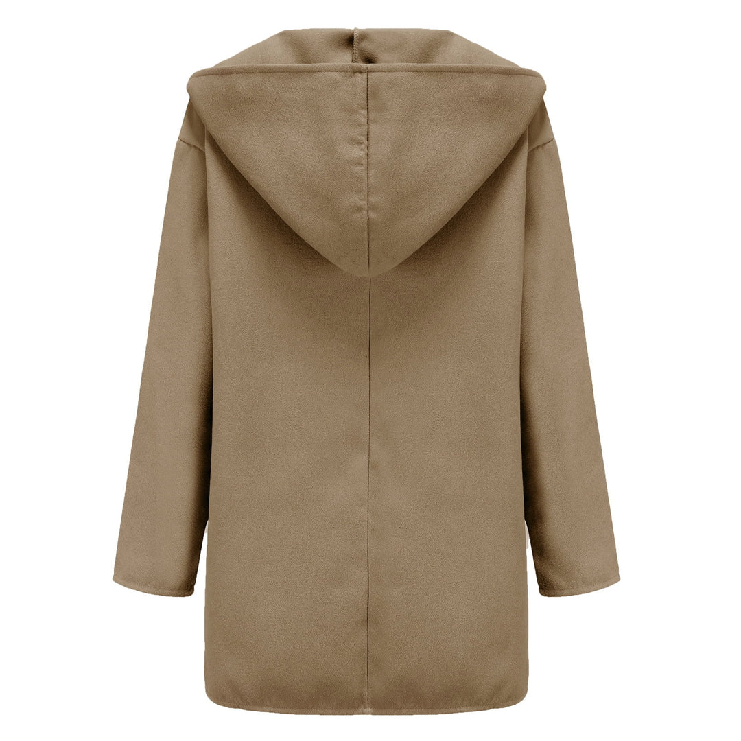 Elegant Warm Women's Coat With Hood