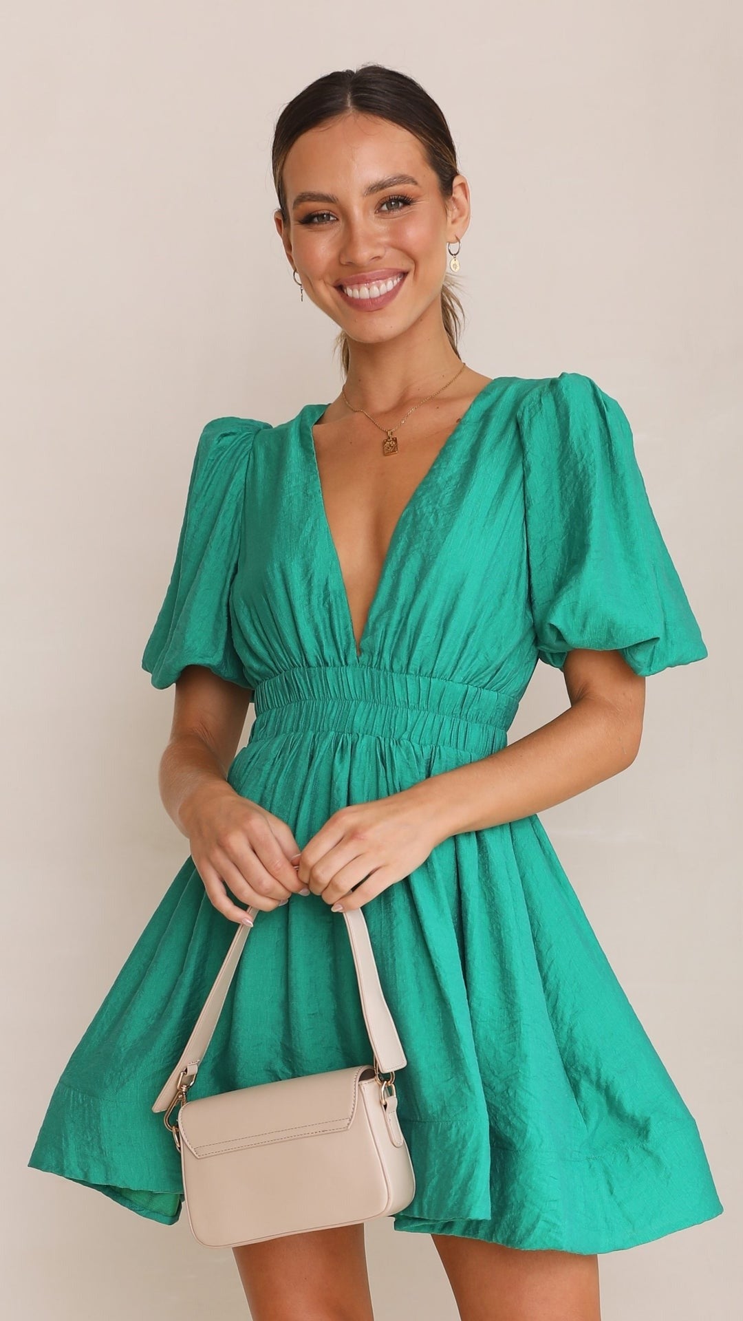 Mikayla | Puff Sleeve Jurk