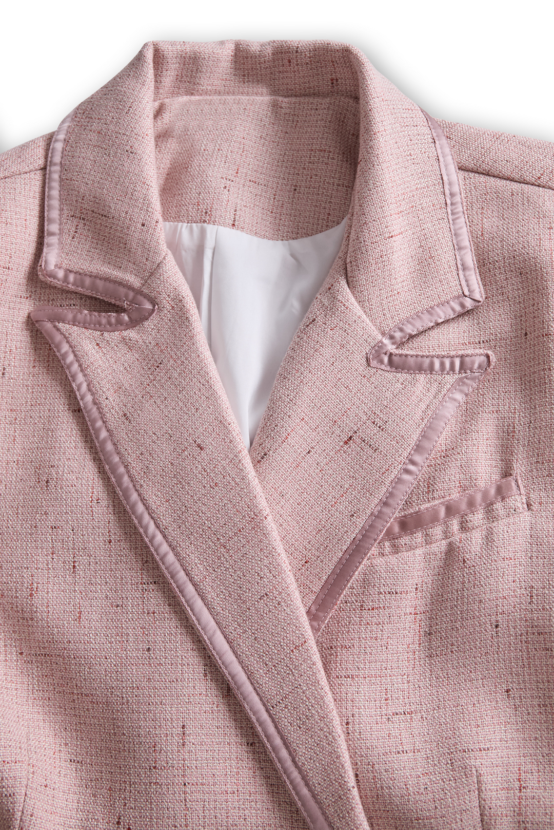 Ensemble Blazer Rose Élégant pour Femme avec Pantalon Slim Fit