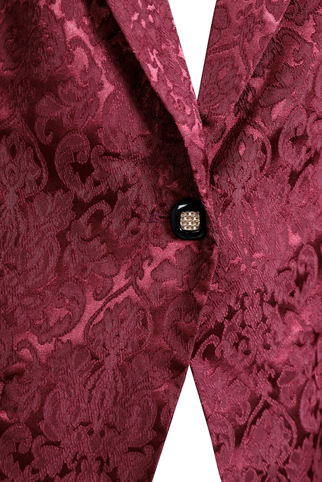 Burgundy Women's Blazer with Luxurious Textured Fabric