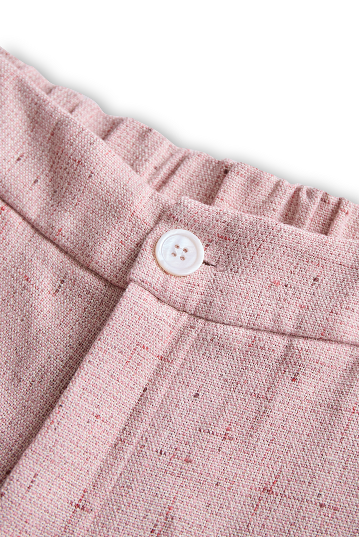 Ensemble Blazer Rose Élégant pour Femme avec Pantalon Slim Fit