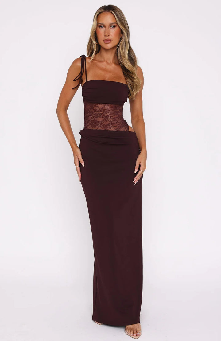 Sophia | Elegant Maxi Dress with Lace
