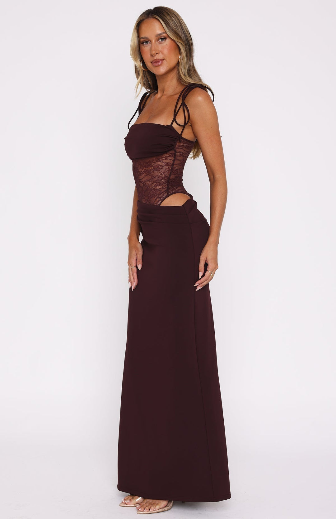Darla | Elegante Dames Maxi Jurk met Kant