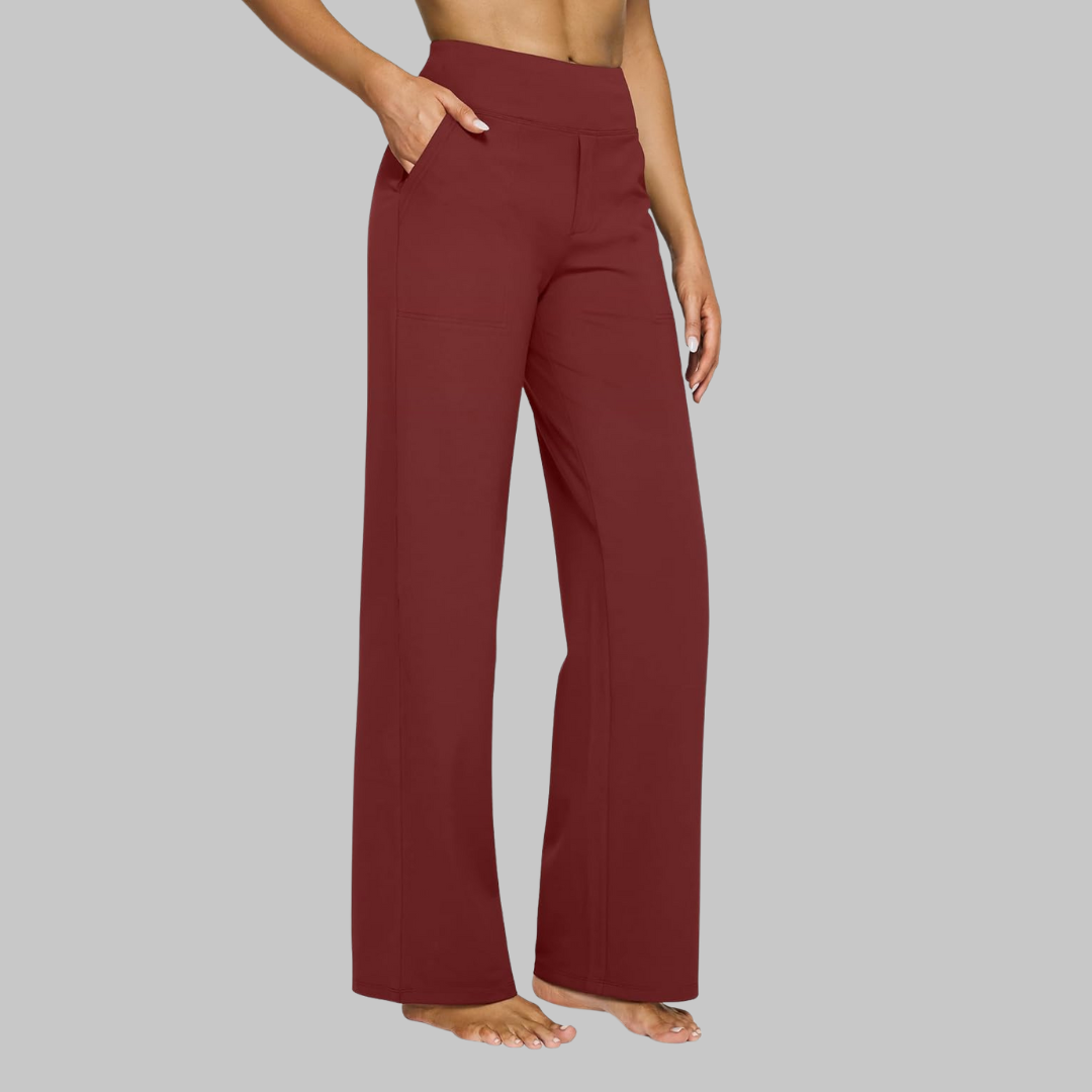 Stijlvolle Vrouwen Broek met Hoge Taille en Zakken
