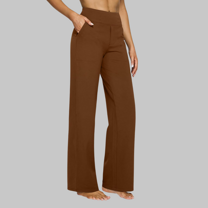 Stijlvolle Vrouwen Broek met Hoge Taille en Zakken