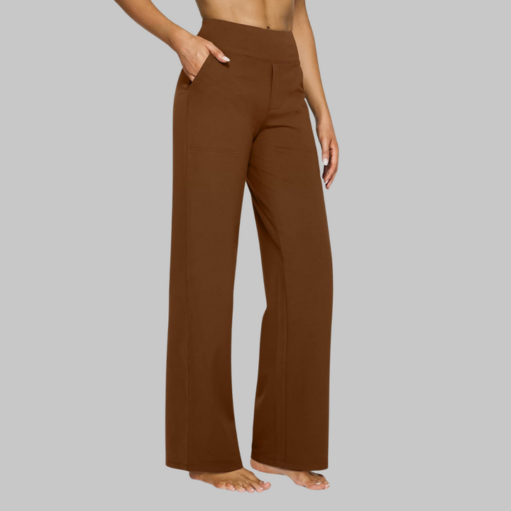 Stylish Women's Pants with High Waist and Pockets