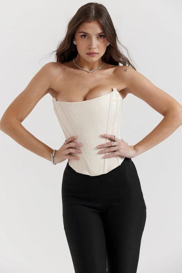 Strapless Elegant Fitted Corset Top for Women