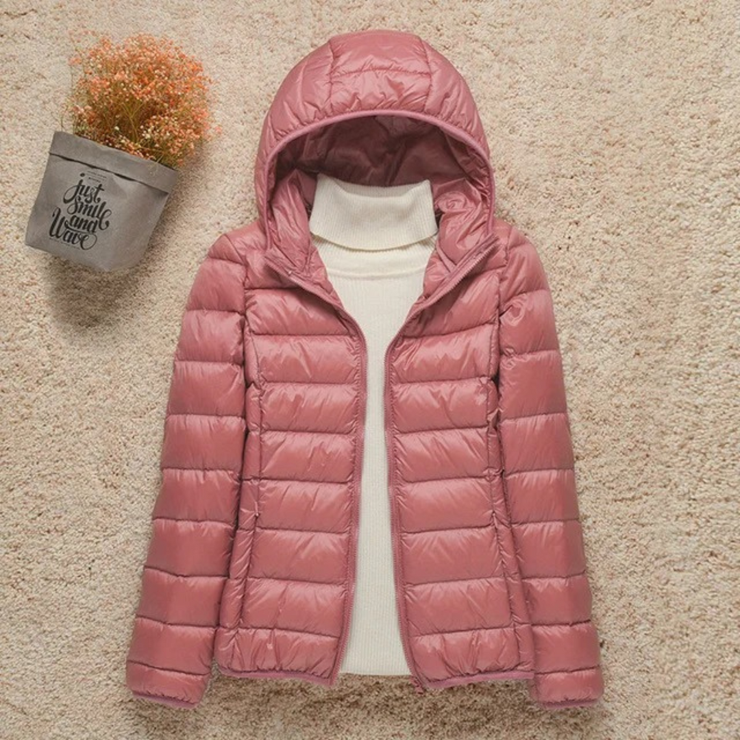 Veste matelassée légère et chaude pour femme avec capuche